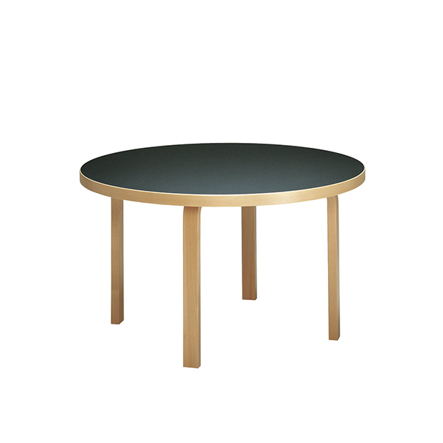 91 Tafel, Black linoleum - Artek - Alvar Aalto - Google Shopping - Furniture by Designcollectors