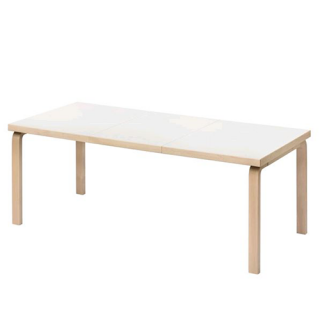 97 Extension Table, White HPL