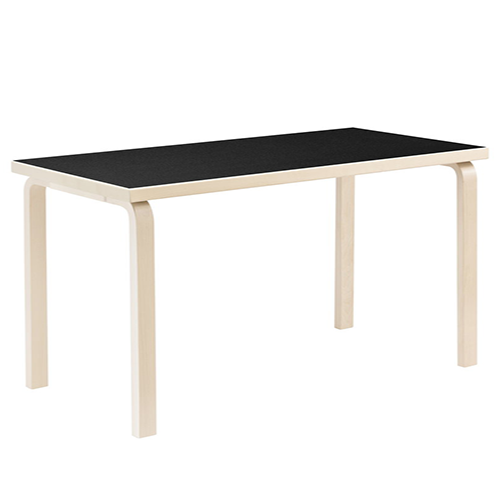82B Table, Black linoleum - Artek - Alvar Aalto - Google Shopping - Furniture by Designcollectors