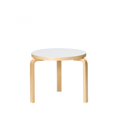 90D Table White Laminate - artek - Alvar Aalto - Accueil - Furniture by Designcollectors