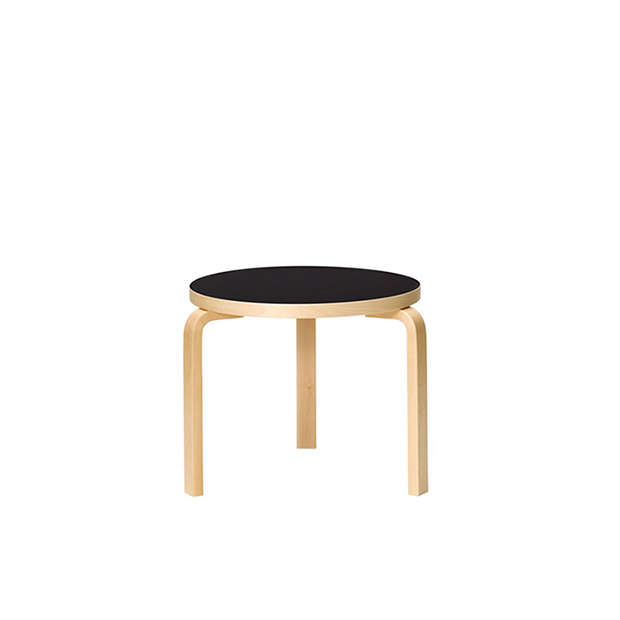 90D Table Black Linoleum - Artek - Alvar Aalto - Google Shopping - Furniture by Designcollectors