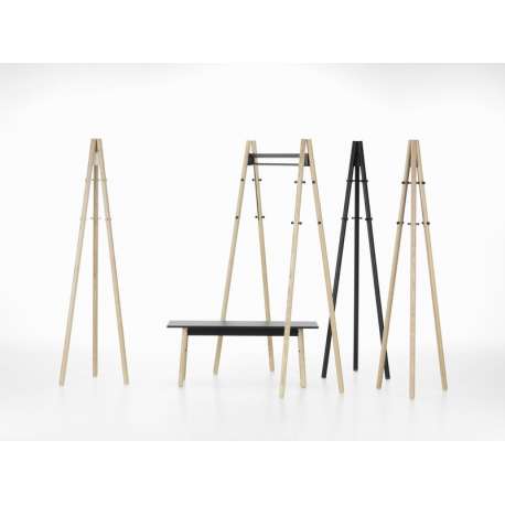 Kiila bench, Black, Black powder coating - artek - Daniel Rybakken - Accueil - Furniture by Designcollectors