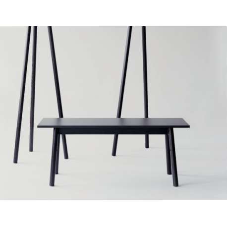 Kiila bench, Black, Black powder coating - artek - Daniel Rybakken - Home - Furniture by Designcollectors