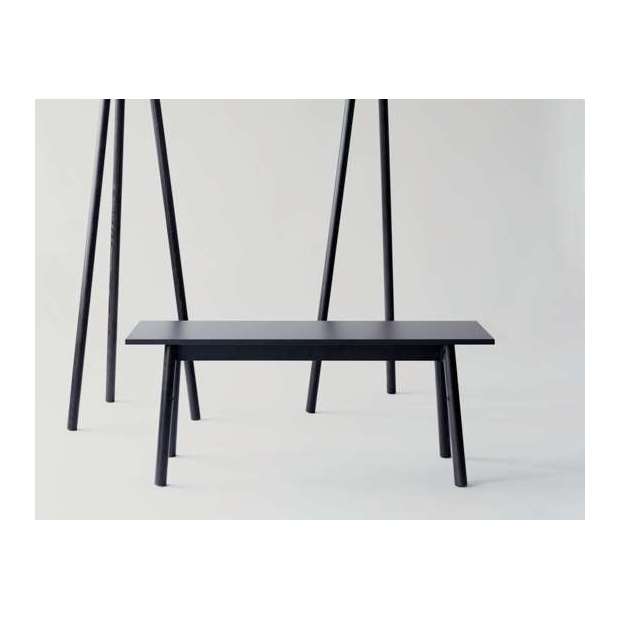 Kiila bench, Black, Black powder coating - Artek - Daniel Rybakken - Google Shopping - Furniture by Designcollectors