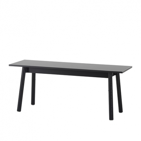 Kiila bench, Black, Black powder coating - Artek - Daniel Rybakken - Furniture by Designcollectors