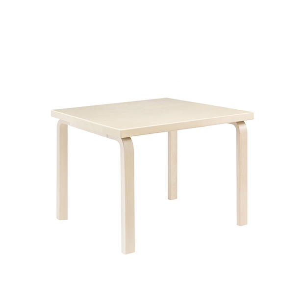 81C Table carré, Birch Veneer - Artek - Alvar Aalto - Accueil - Furniture by Designcollectors