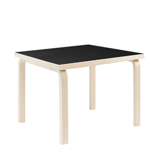81C Table carré, Black linoleum