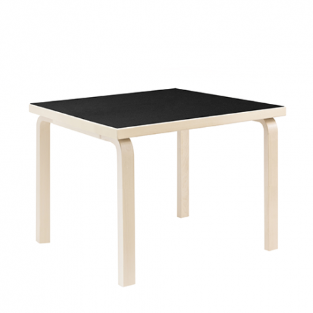 81C Table carré, Black linoleum - artek - Alvar Aalto - Accueil - Furniture by Designcollectors
