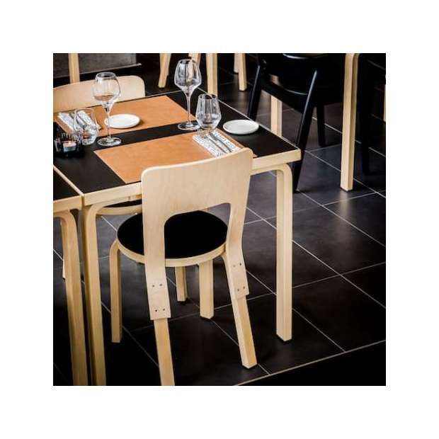 81C Square Table, Black linoleum - Artek - Alvar Aalto - Home - Furniture by Designcollectors