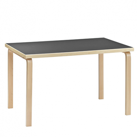 82A Table, Black linoleum - artek - Alvar Aalto - Accueil - Furniture by Designcollectors