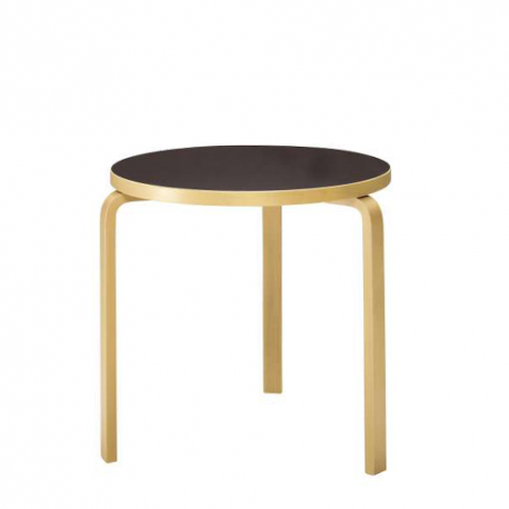 90B Table, Black linoleum - artek - Alvar Aalto - Accueil - Furniture by Designcollectors