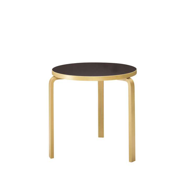 90B Children's Table, Black linoleum, H:60cm - Artek - Alvar Aalto - Home - Furniture by Designcollectors