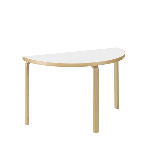 95 Tafel halfrond, White HPL - Artek - Alvar Aalto - Google Shopping - Furniture by Designcollectors