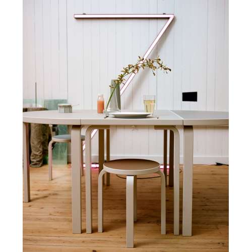 95 Table half-round, White HPL - Artek - Alvar Aalto - Google Shopping - Furniture by Designcollectors