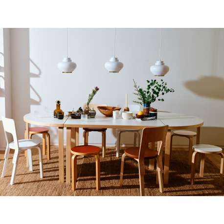 95 Tafel halfrond, White HPL - artek - Alvar Aalto - Home - Furniture by Designcollectors