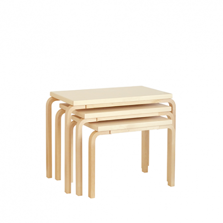 Nesting Table 88 (Ensemble de 3) - Artek - Alvar Aalto - Accueil - Furniture by Designcollectors
