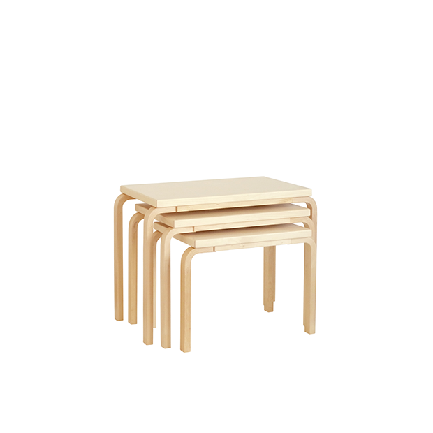 Nesting Table 88 (Set of 3) - Artek - Alvar Aalto - Google Shopping - Furniture by Designcollectors