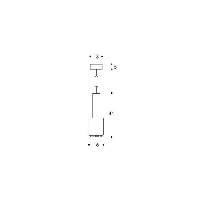 dimensions A110 « Hand Grenade » Suspension - noir - bague en lation - artek - Alvar Aalto - Accueil - Furniture by Designcollectors
