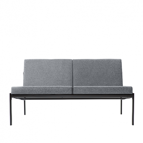 Kiki Sofa- 2 seater, F140-Hallindal 130 (grey) - Artek - Ilmari Tapiovaara - Accueil - Furniture by Designcollectors