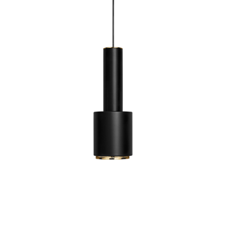 A110 "Hand Grenade" Ceiling Lamp - black - brass-plated ring