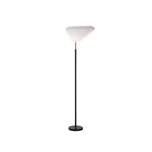 A805 Floor Lamp, Polished Brass - Artek - Alvar Aalto - Google Shopping - Furniture by Designcollectors