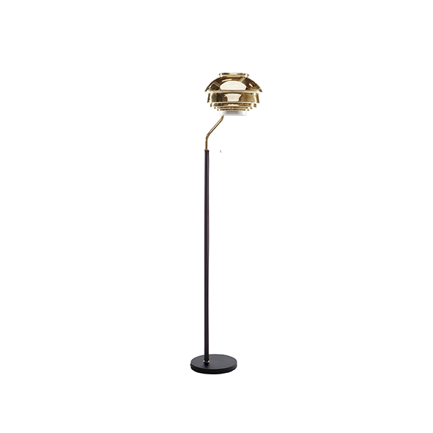 A808 Floor Lamp, Brass - Artek - Alvar Aalto - Lighting - Furniture by Designcollectors