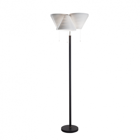 A809 Floor Lamp, Nickel plated Brass - artek - Alvar Aalto - Lighting - Furniture by Designcollectors