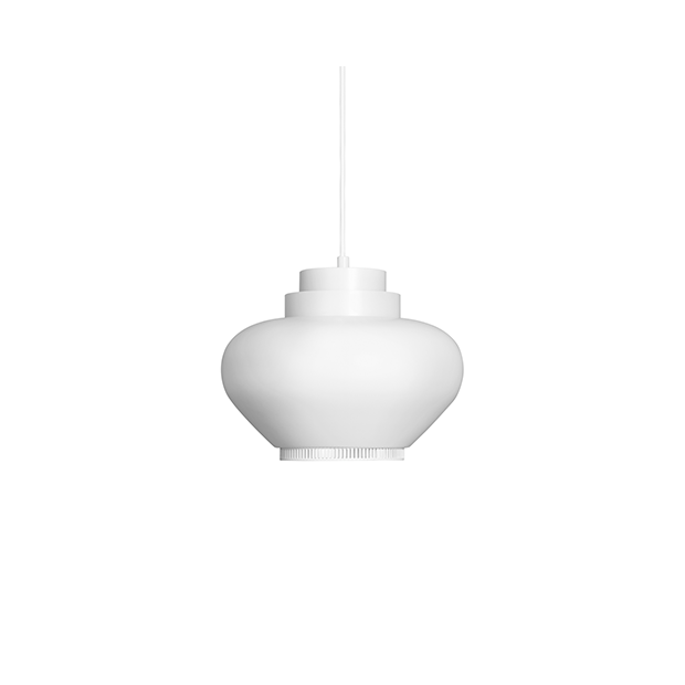 A333 Pendant lamp, White steel, white ring - Artek - Alvar Aalto - Lighting - Furniture by Designcollectors