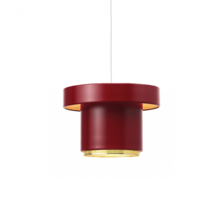 A201 Hanglamp Donkerrood / Messing - Artek - Furniture by Designcollectors