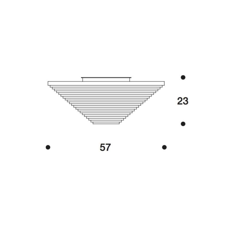 dimensions A622A, A Plafondlamp - Artek - Alvar Aalto - Google Shopping - Furniture by Designcollectors