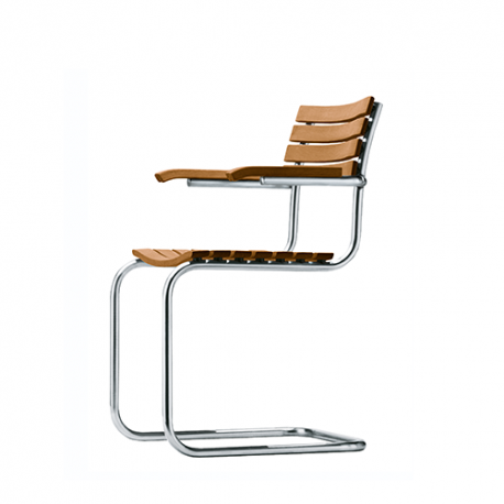 S 40 Outdoor Chair, with armrests - Thonet - Mart Stam - Outdoor Chairs - Furniture by Designcollectors