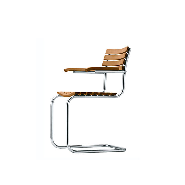 S 40 Outdoor Chair, with armrests - Thonet - Mart Stam - Outdoor Chairs - Furniture by Designcollectors