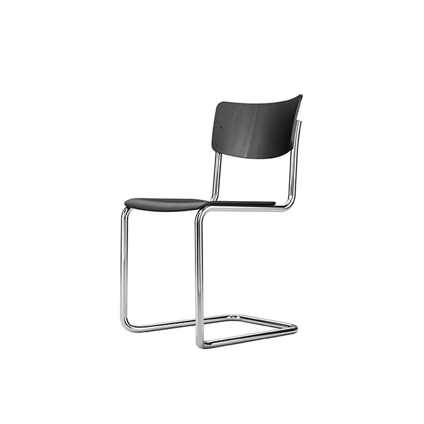 S 43 Chair, Black, beech stained - Thonet - Mart Stam - Chairs - Furniture by Designcollectors