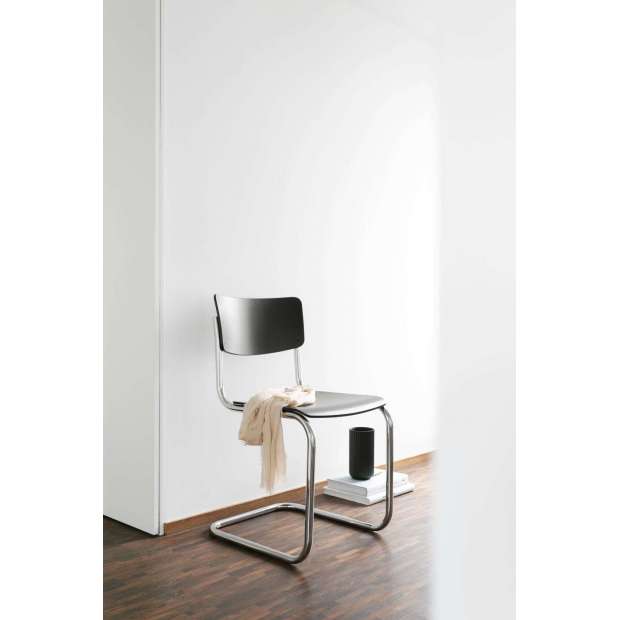 S 43 Chair, Black, beech stained - Thonet - Mart Stam - Chairs - Furniture by Designcollectors