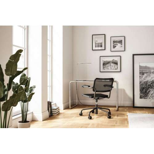 S 285/0 Desk, Stained ash, Deep black (showroom model) - Thonet - Marcel Breuer - Outlet - Furniture by Designcollectors