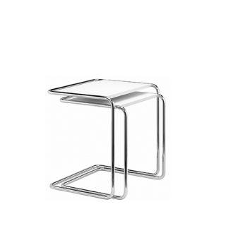 B 97 A Side Table, Pure white, Lacquered beech, 52 x 34,5 x 42,5 cm