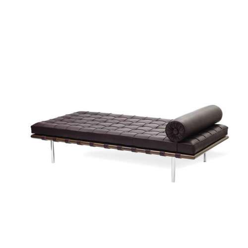 Barcelona Day Bed: Special Edition: Venezia Leather Black - Knoll - Ludwig Mies van der Rohe - Home - Furniture by Designcollectors