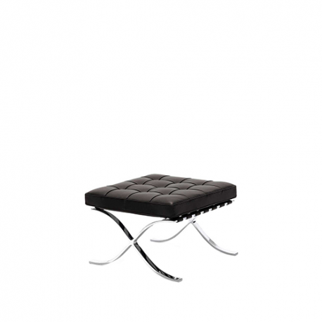 Barcelona Stool relax, Noir - Knoll - Ludwig Mies van der Rohe - Chaises - Furniture by Designcollectors