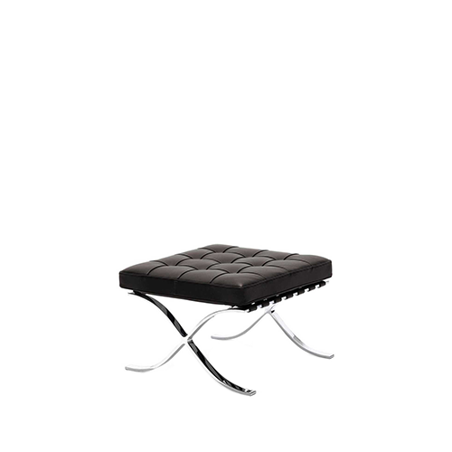 Barcelona Stool relax, Noir - Knoll - Ludwig Mies van der Rohe - Lounge Chairs & Club Chairs - Furniture by Designcollectors