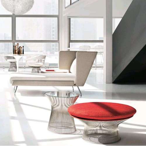 Platner Side table, Clear Glass - Knoll - Warren Platner - Tables - Furniture by Designcollectors