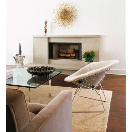 Bertoia Large Diamond Armchair, Chrome, Bright Red - Knoll - Harry Bertoia - Stoelen - Furniture by Designcollectors