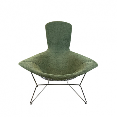 Bertoia High Back Armchair, Capraia Sage - Knoll - Harry Bertoia - Furniture by Designcollectors