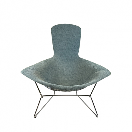 Bertoia High Back Armchair, Capraia Sky/blue - Knoll - Harry Bertoia - Furniture by Designcollectors