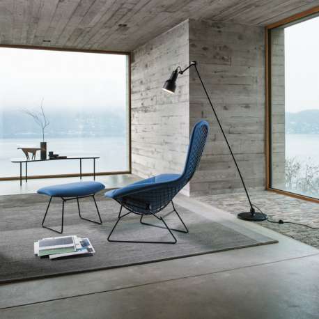 Bertoia High Back Ottoman, Capraia Sky/blue - Knoll - Harry Bertoia - Stoelen - Furniture by Designcollectors