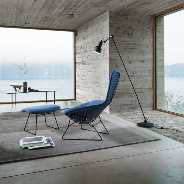 Bertoia High Back Ottoman, Capraia Sky/blue - Knoll - Harry Bertoia - Zitbanken en krukjes - Furniture by Designcollectors