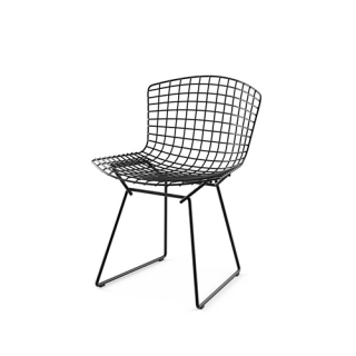 Bertoia Side Chair, Black rilsan (exterieur)