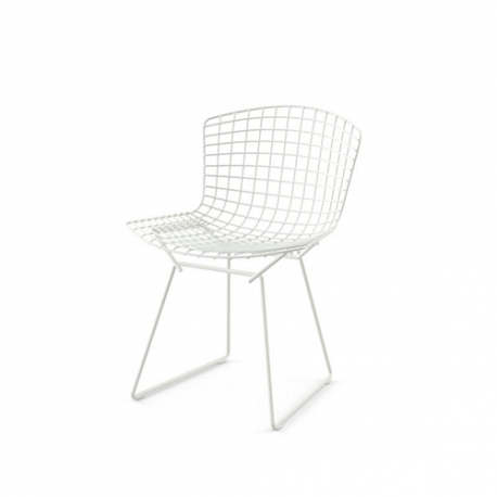 Bertoia Side Chair, White rilsan (outdoor) - Knoll - Harry Bertoia - Furniture by Designcollectors