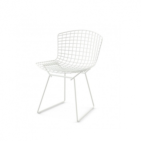 Bertoia Side Chair, White rilsan (exterieur) - Knoll - Furniture by Designcollectors