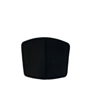 Bertoia seat pad for side chair and stools, Tonus Black