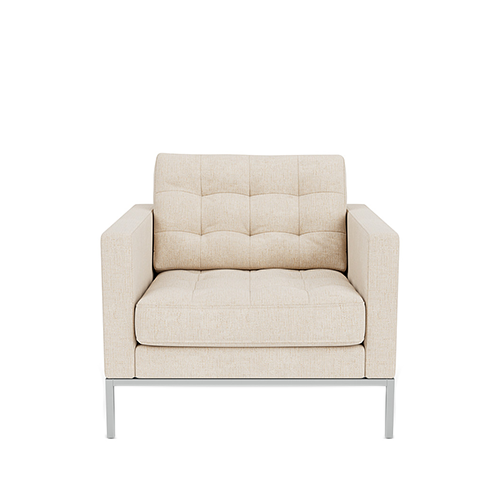 Florence Knoll Relax Lounge chair, Hermoso Ivory Knoll by Florence
